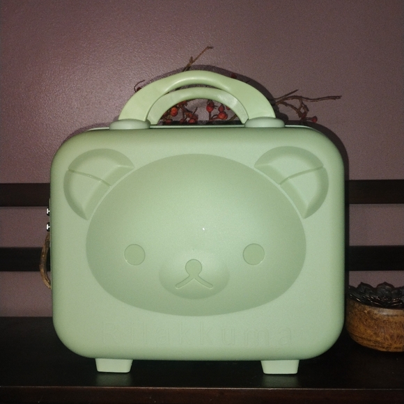Rilakkuma Hard Shell Small Carry-On Travel Case in Sage Green NEW - Picture 3 of 16